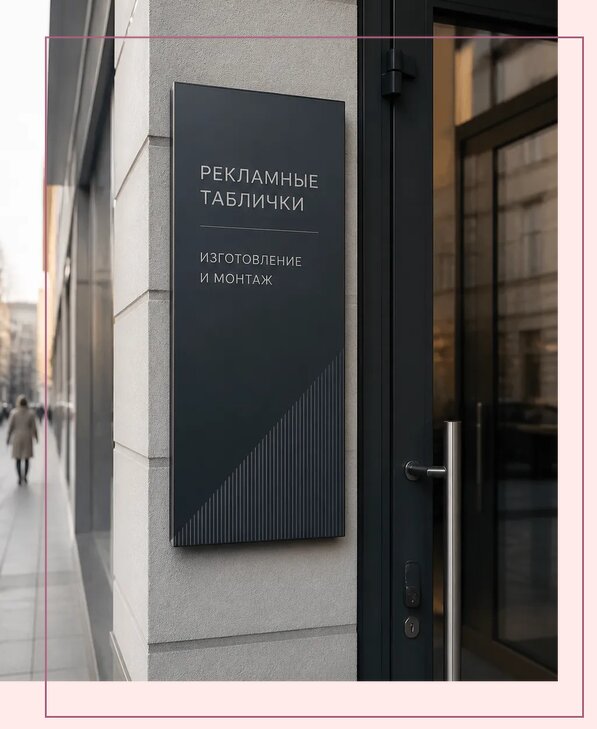 Рекламные таблички в Угличе по цене от 4689 р. | Аванза-Глч