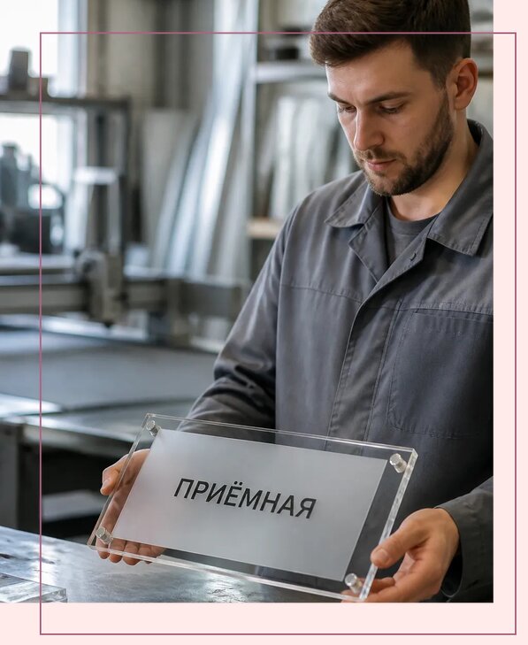 Таблички из оргстекла на заказ в Угличе от 4064 р. | Аванза-Глч